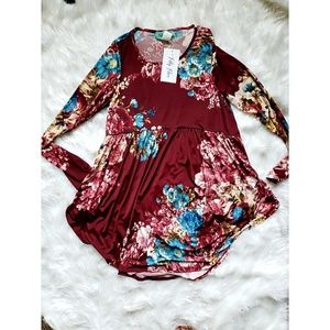Filly flare baby doll floral top